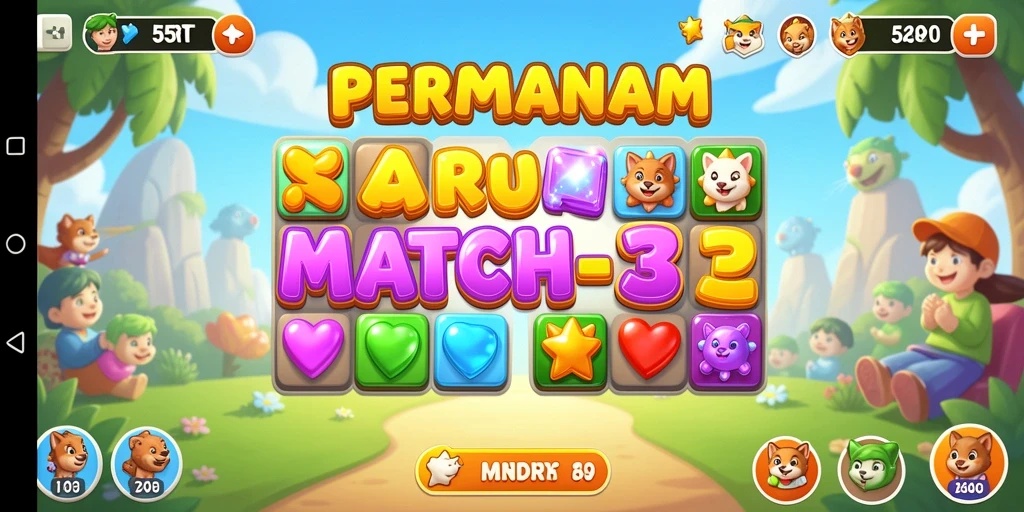 Tampilan gameplay 55RT yang seru dan penuh warna.