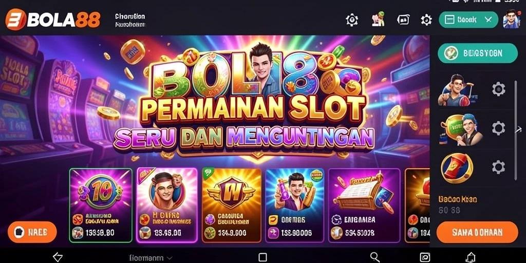 Tampilan gameplay Slot yang menarik dan mendebarkan di BOLA88.