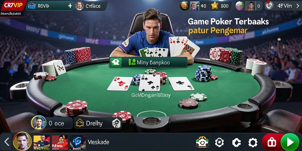 Tampilan gameplay menarik dalam game Poker CR7VIP.