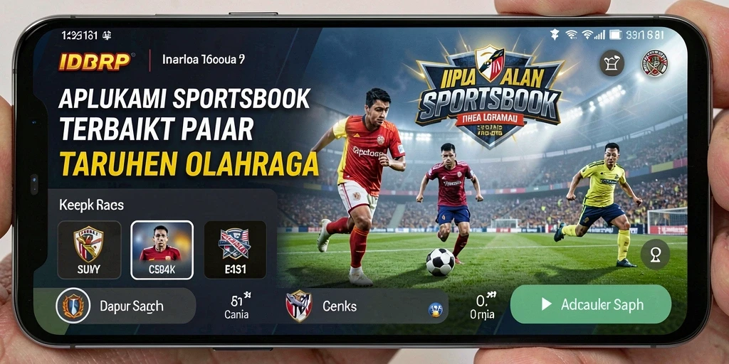 Tampilan antarmuka IDRRP yang menarik untuk taruhan olahraga.