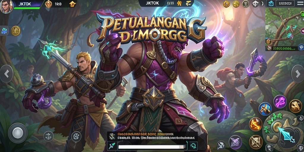 Screenshot JKTOK menampilkan aksi pertempuran epik dalam dunia MMORPG.