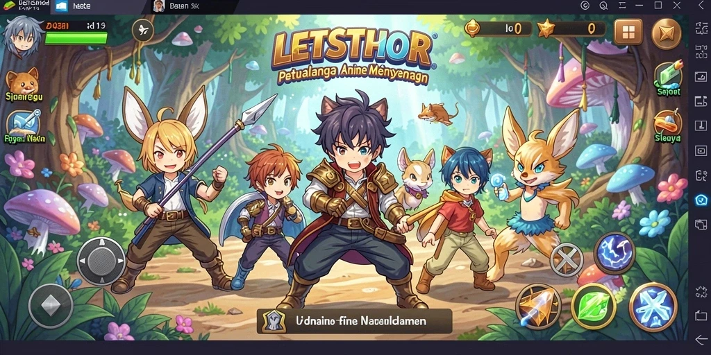 Tampilkan gameplay seru dari LETSTHOR di dunia anime.