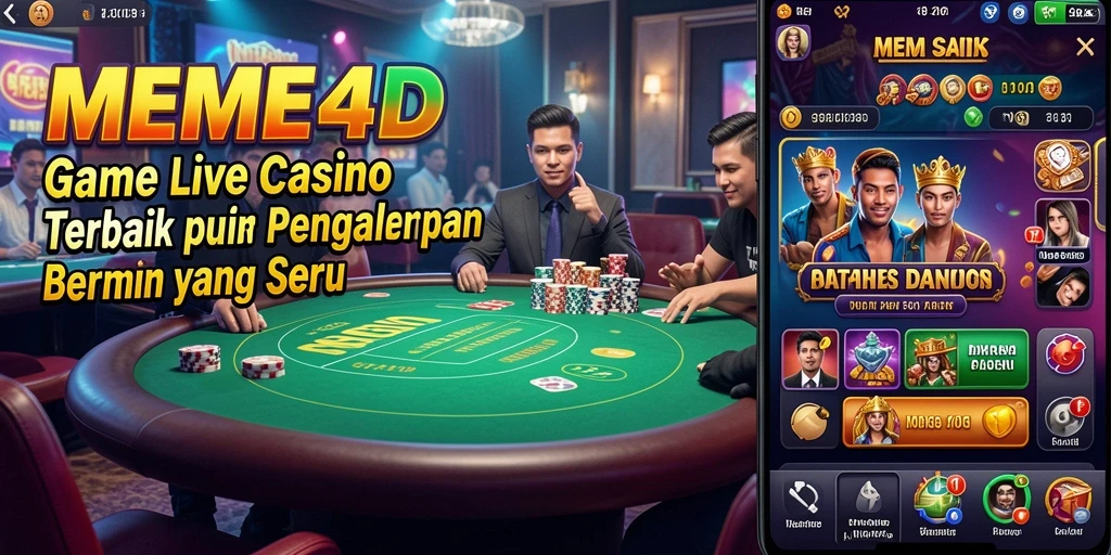 Gameplay seru di MEME4D dengan dealer langsung yang interaktif.