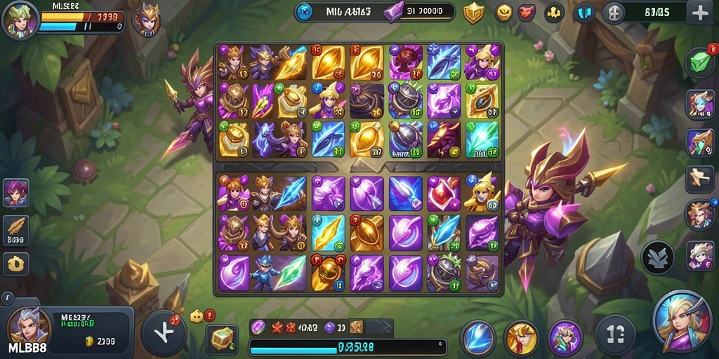 Tampilan menarik dari gameplay MLBB8 dengan tantangan Match-3.