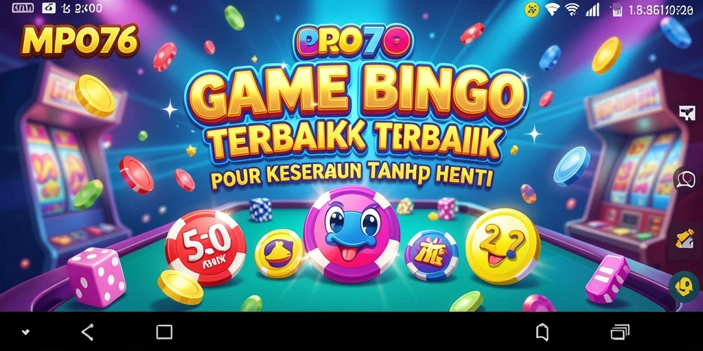 Tampilan layar permainan Bingo yang penuh warna dan menarik di MPO76.