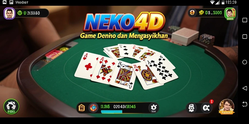 Tampilan visual menarik dari gameplay Domino di NEKO4D.
