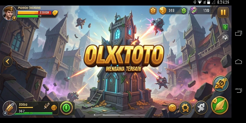 Tangkapan layar utama OLXTOTO menunjukkan aksi pertahanan menara yang mendebarkan.
