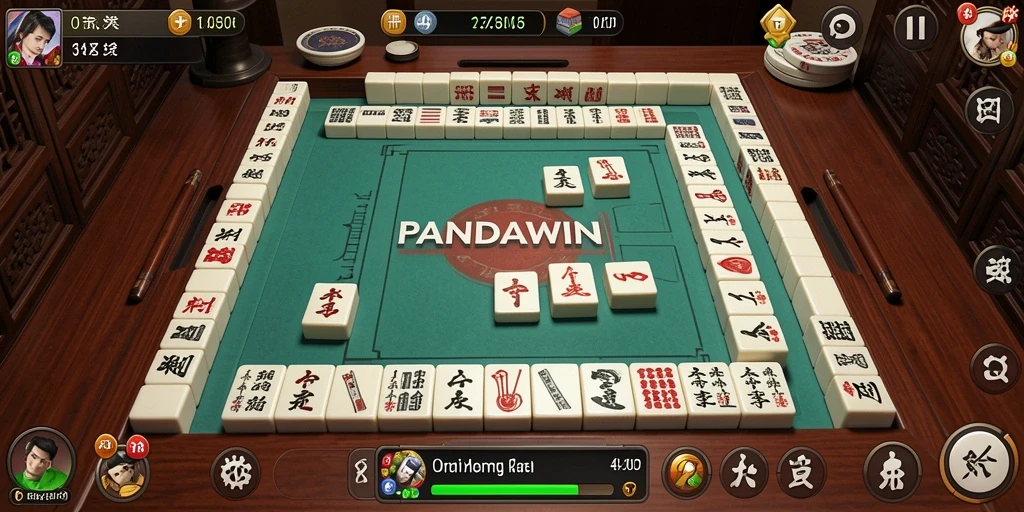 Tampilan menarik dari gameplay Mahjong yang seru dan menantang.