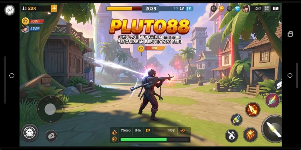 Tampilan gameplay menarik dari PLUTO88 menunjukkan interaksi mendalam.