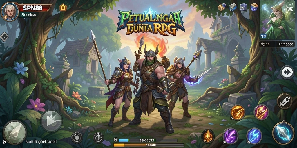 Tampilan menarik dari gameplay RPG SPN88 yang memukau.
