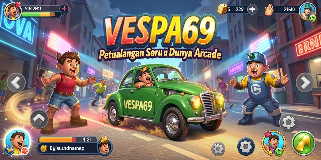 Tampilan menarik dari gameplay VESPA69 yang penuh aksi.