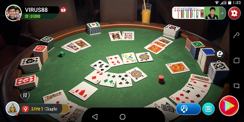 Tampilan gameplay seru dan interaktif dari VIRUS88.
