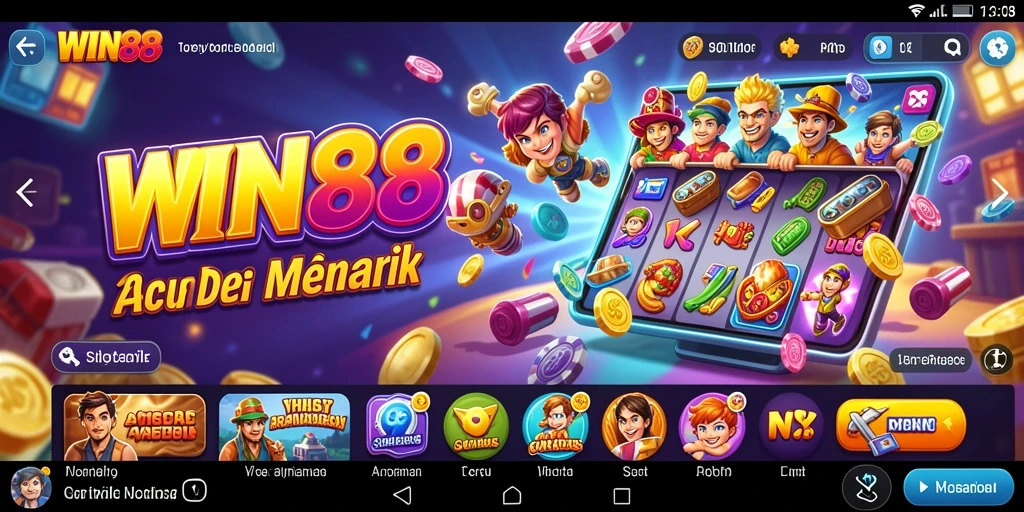 Tampilan gameplay utama dari WIN88 yang penuh aksi dan keseruan.