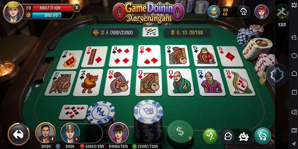Tampilan gameplay Domino yang menarik di X88